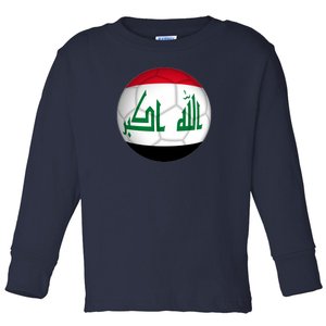 Iraqi Futbol Soccer Team Toddler Long Sleeve Shirt