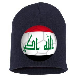 Iraqi Futbol Soccer Team Short Acrylic Beanie