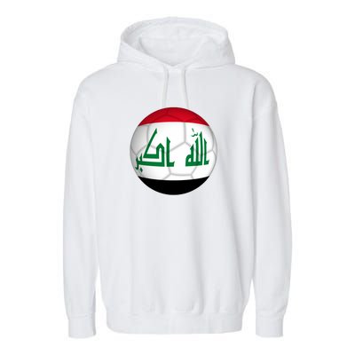 Iraqi Futbol Soccer Team Garment-Dyed Fleece Hoodie