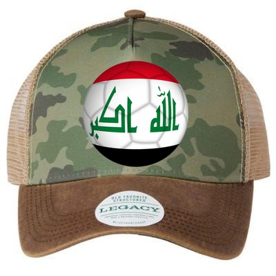 Iraqi Futbol Soccer Team Front And Back Legacy Tie Dye Trucker Hat