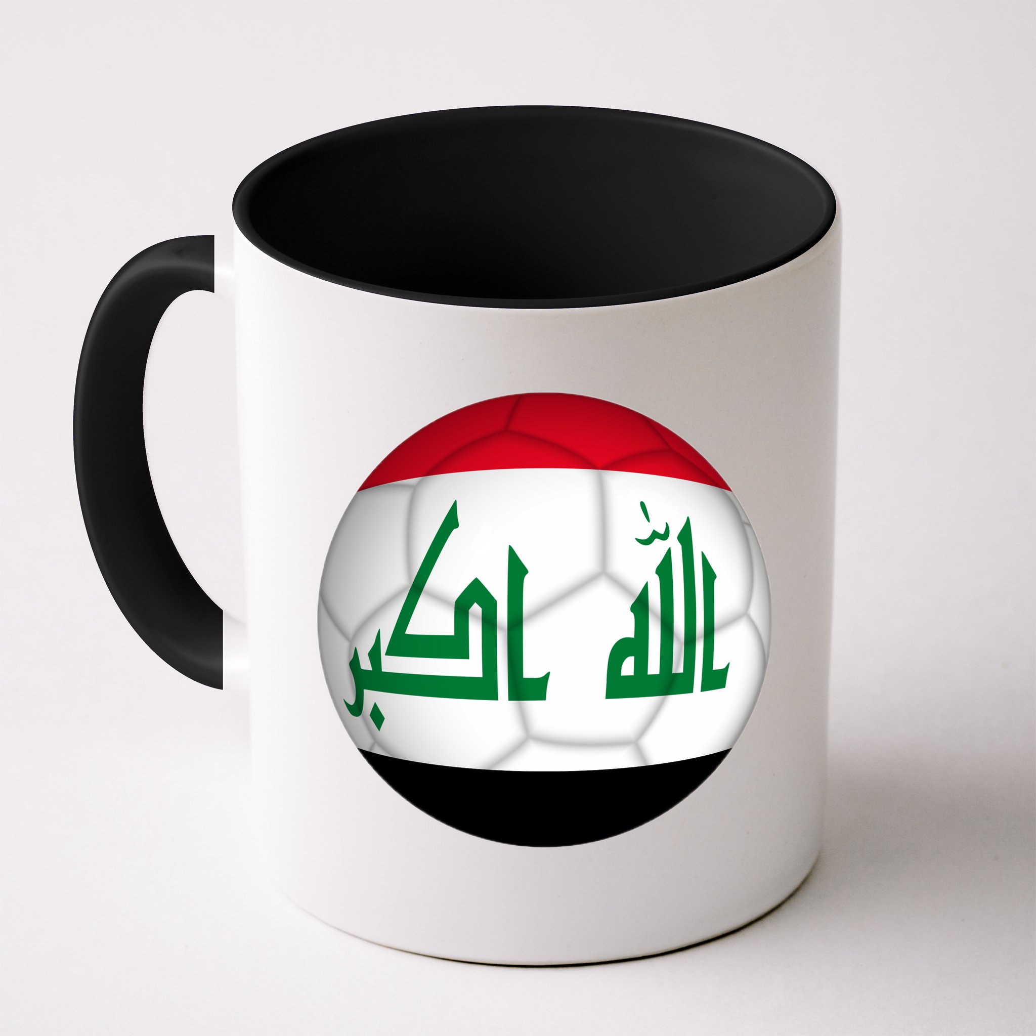Iraqi Futbol Soccer Team Front And Back Mug