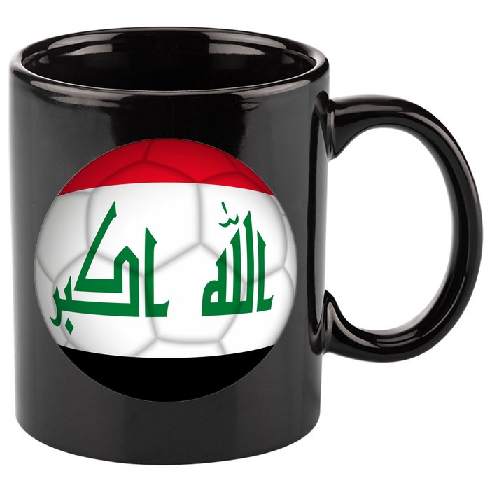 Iraqi Futbol Soccer Team Front And Back 11oz C Handle Ceramic Mug