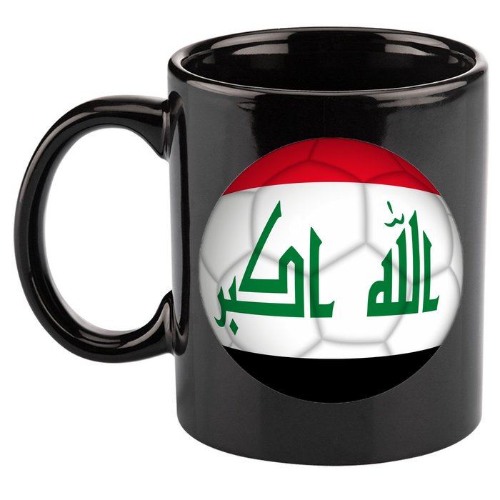Iraqi Futbol Soccer Team Front And Back 11oz C Handle Ceramic Mug