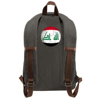 Iraqi Futbol Soccer Team Front And Back Cotton Canvas Backpack