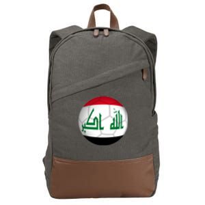 Iraqi Futbol Soccer Team Front And Back Cotton Canvas Backpack