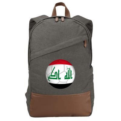 Iraqi Futbol Soccer Team Front And Back Cotton Canvas Backpack