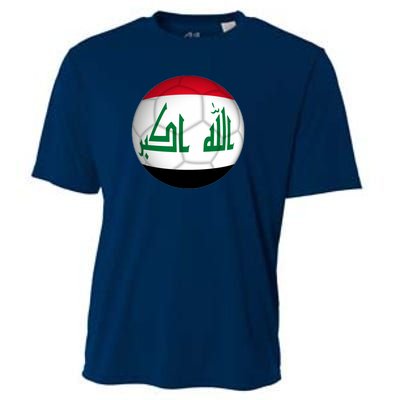 Iraqi Futbol Soccer Team Front And Back Cooling Performance Crew T-Shirt