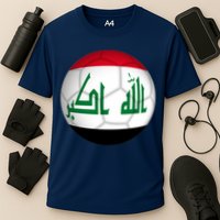 Iraqi Futbol Soccer Team Front And Back Performance Shirt