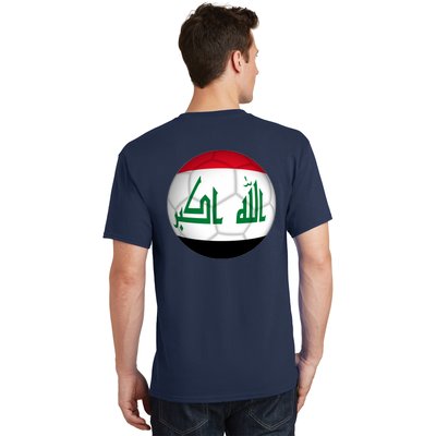 Iraqi Futbol Soccer Team Front And Back T-Shirt