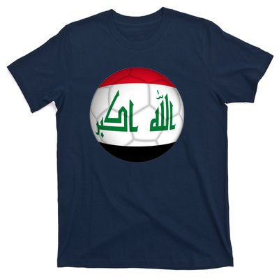 Iraqi Futbol Soccer Team Front And Back T-Shirt