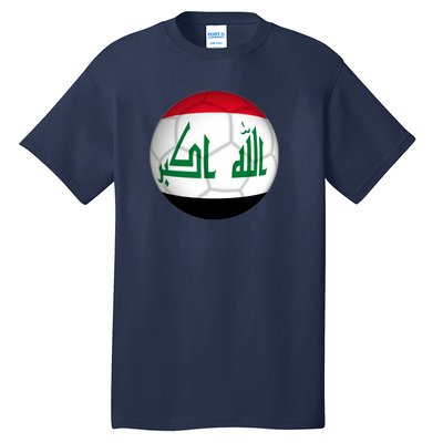 Iraqi Futbol Soccer Team Front And Back Tall T-Shirt