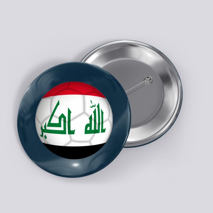 Iraqi Futbol Soccer Team Front And Back Button