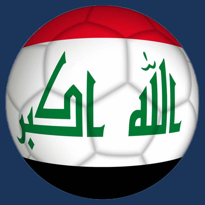 Iraqi Futbol Soccer Team Front And Back Button