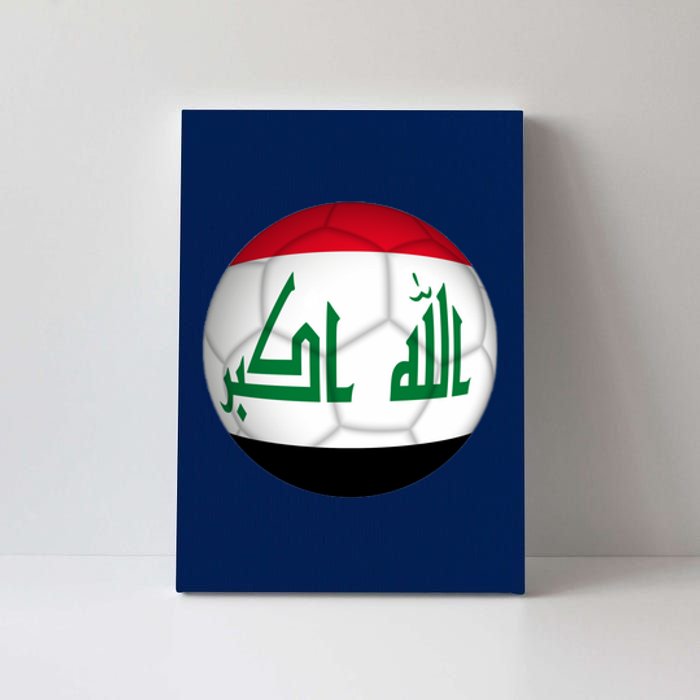 Iraqi Futbol Soccer Team Front And Back Canvas