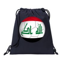 Iraqi Futbol Soccer Team Front And Back Drawstring Bag