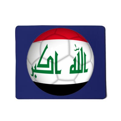 Iraqi Futbol Soccer Team Front And Back Mousepad