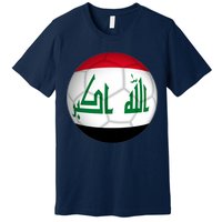 Iraqi Futbol Soccer Team Front And Back Premium T-Shirt