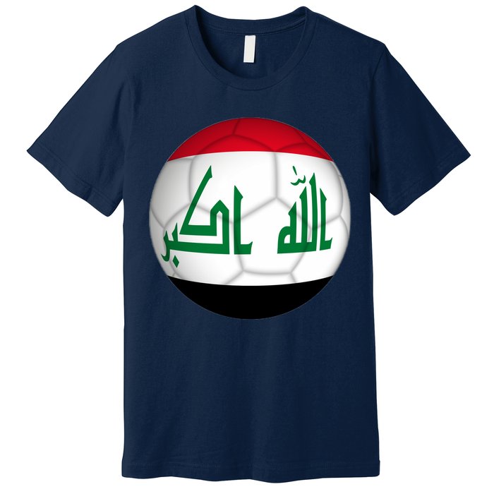 Iraqi Futbol Soccer Team Front And Back Premium T-Shirt