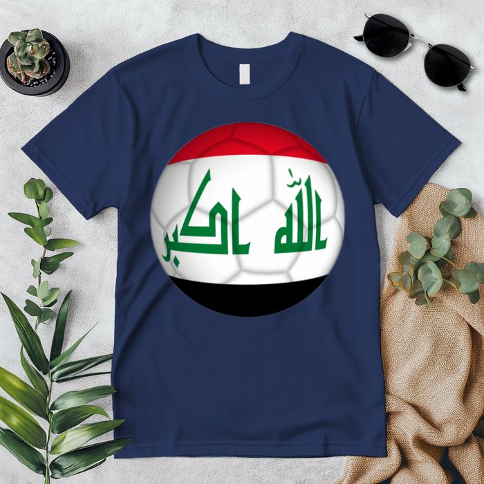 Iraqi Futbol Soccer Team Front And Back Premium T-Shirt