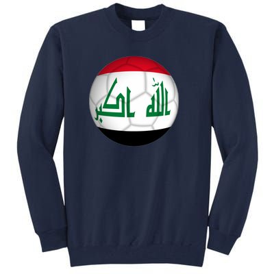 Iraqi Futbol Soccer Team Front And Back Tall Sweatshirt