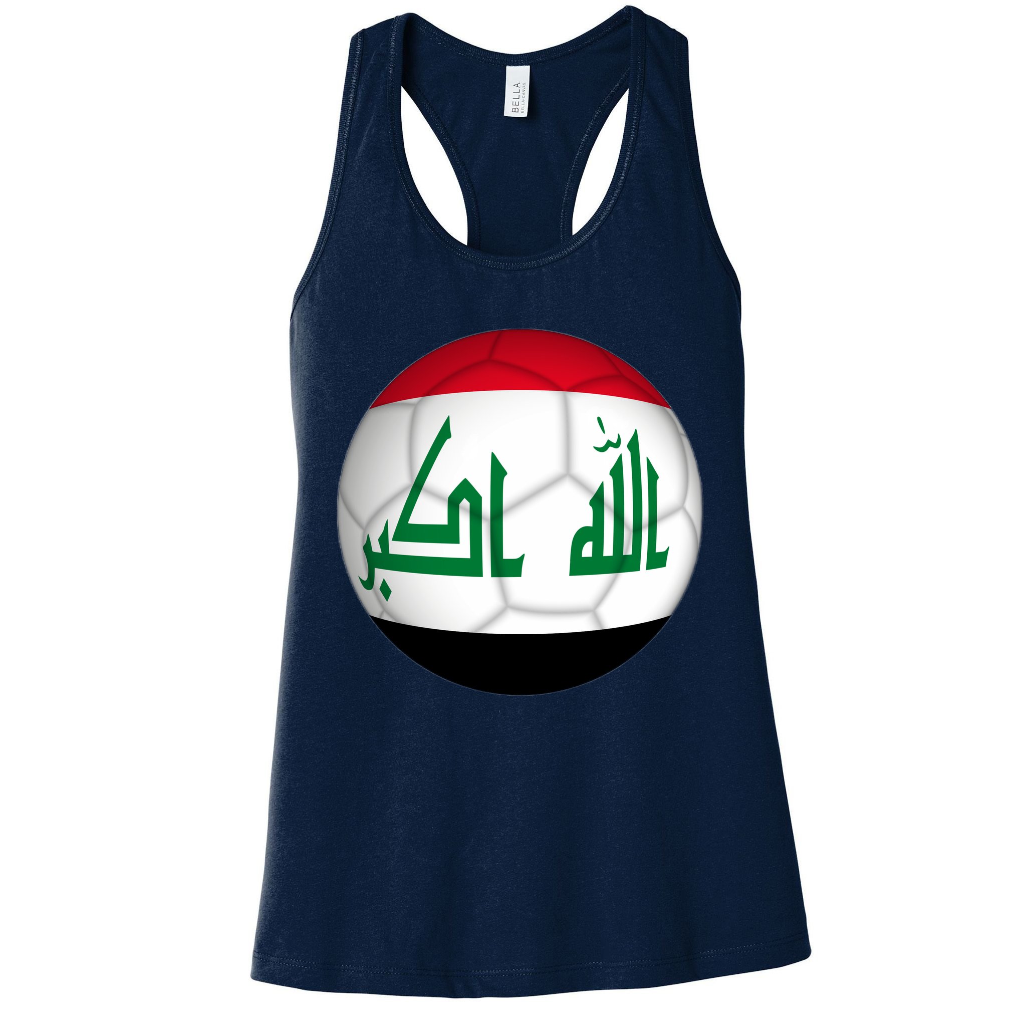 Iraqi Futbol Soccer Team Front And Back Womens Tank Top