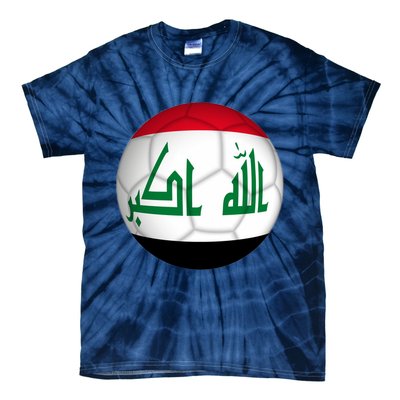 Iraqi Futbol Soccer Team Front And Back Tie-Dye T-Shirt