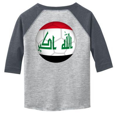 Iraqi Futbol Soccer Team Front And Back Toddler Fine Jersey T-Shirt