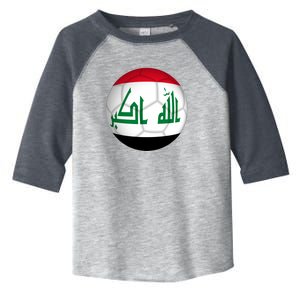 Iraqi Futbol Soccer Team Front And Back Toddler Fine Jersey T-Shirt