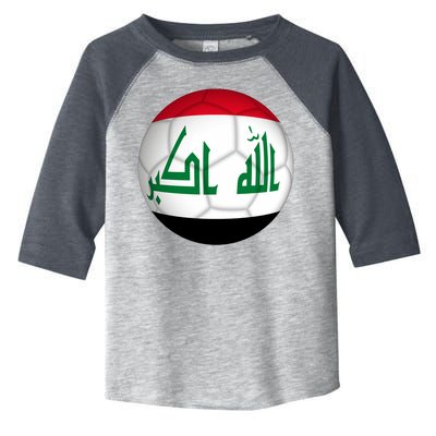 Iraqi Futbol Soccer Team Front And Back Toddler Fine Jersey T-Shirt