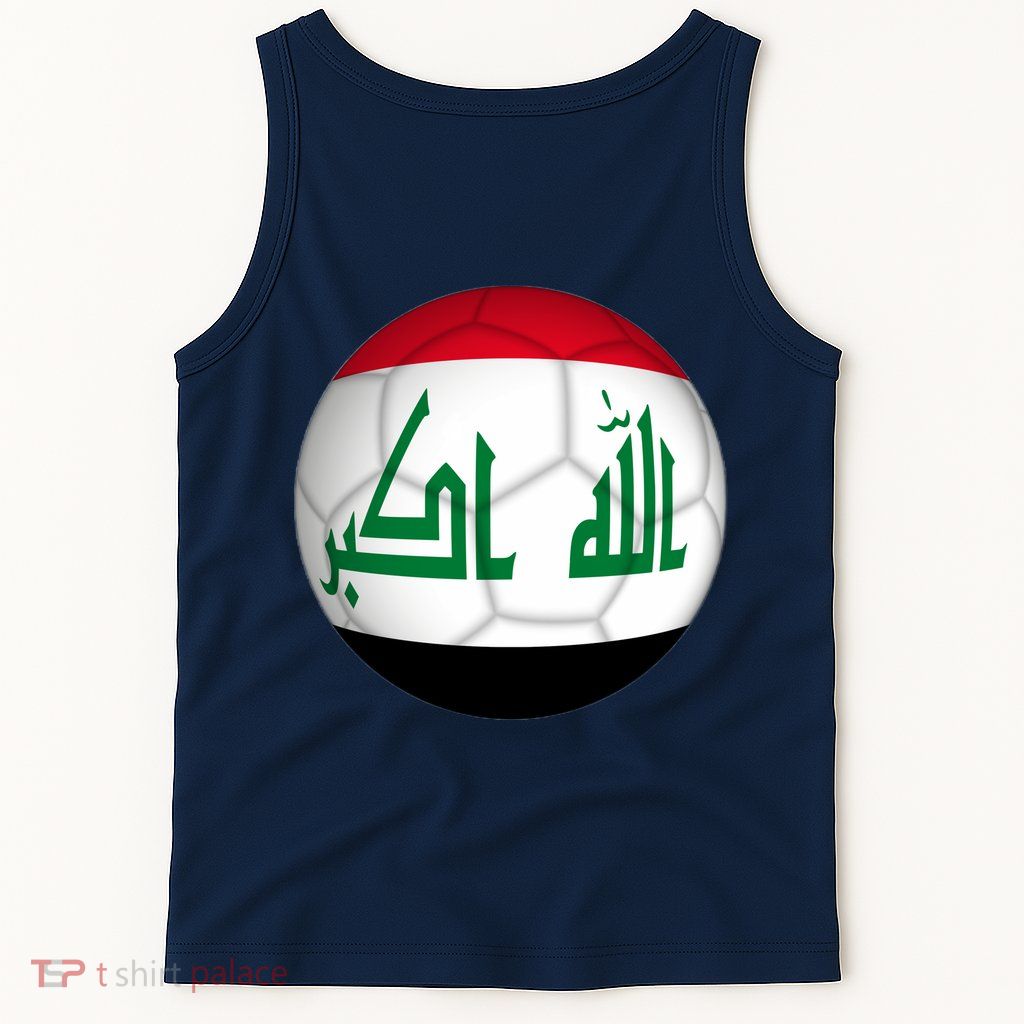 Iraqi Futbol Soccer Team Front And Back Tank Top