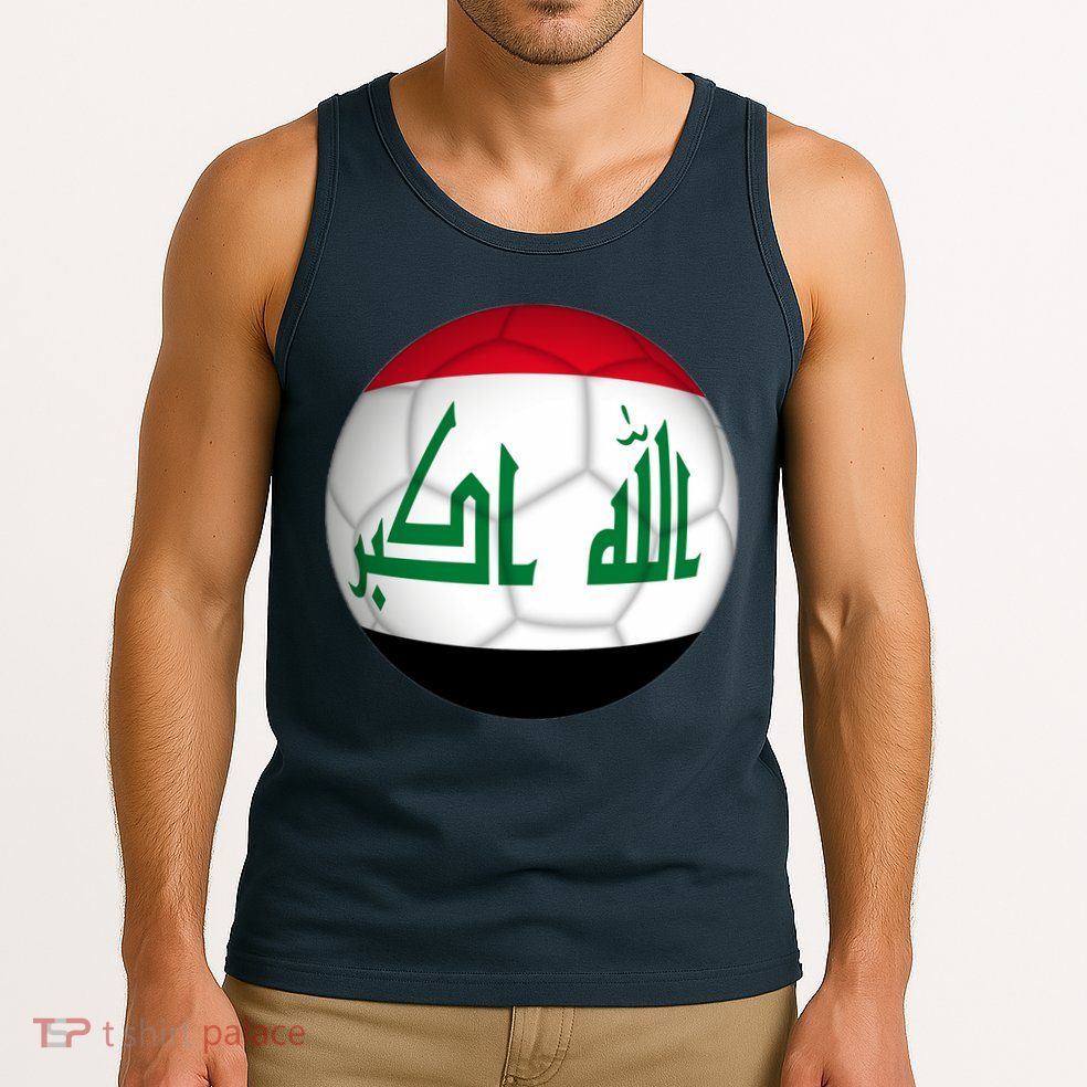 Iraqi Futbol Soccer Team Front And Back Tank Top