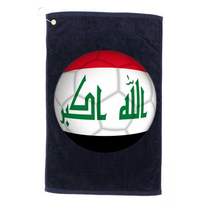 Iraqi Futbol Soccer Team Front And Back Golf Towel
