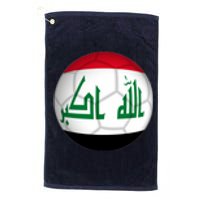 Iraqi Futbol Soccer Team Front And Back Platinum Collection Golf Towel