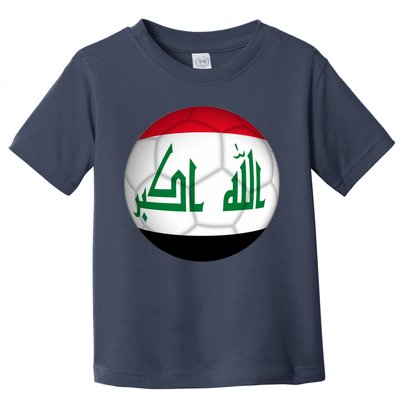 Iraqi Futbol Soccer Team Front And Back Toddler T-Shirt