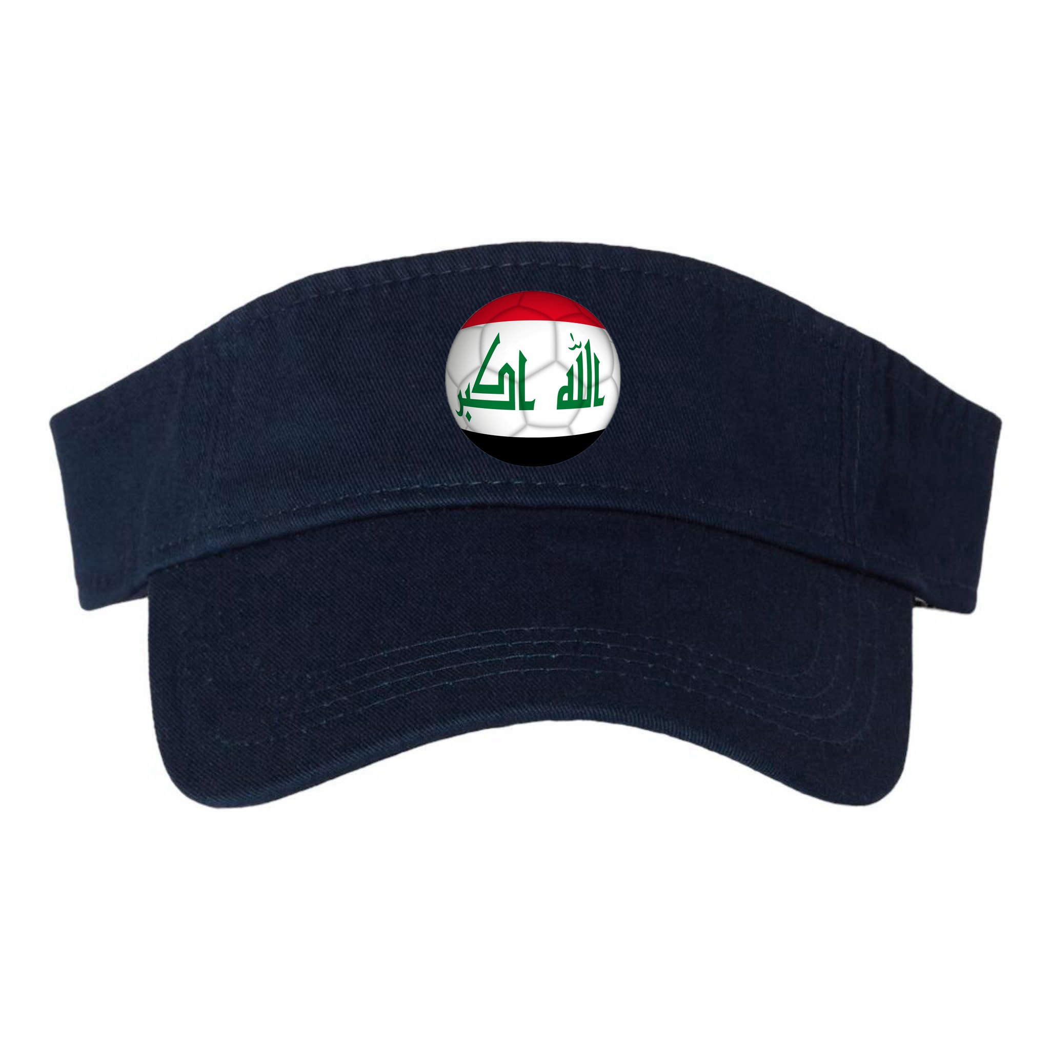 Iraqi Futbol Soccer Team Front And Back Visor