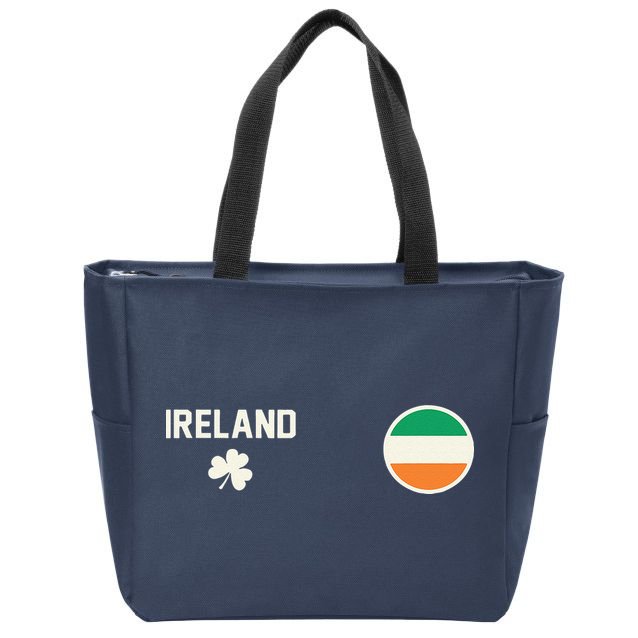 Ireland Football Soccer Jersey Zip Tote Bag