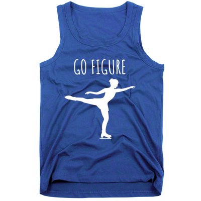 Ice Figure Skating Gift Skater Funny Go Figure Cute Gift Tank Top