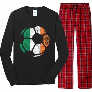 Irish Flag Soccer Football St Patrick's Day Sports Gift Long Sleeve Pajama Set