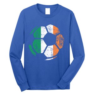 Irish Flag Soccer Football St Patrick's Day Sports Gift Long Sleeve Shirt