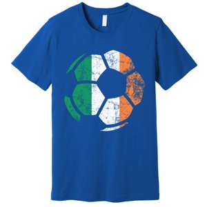 Irish Flag Soccer Football St Patrick's Day Sports Gift Premium T-Shirt