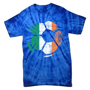 Irish Flag Soccer Football St Patrick's Day Sports Gift Tie-Dye T-Shirt