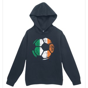 Irish Flag Soccer Football St Patrick's Day Sports Gift Urban Pullover Hoodie