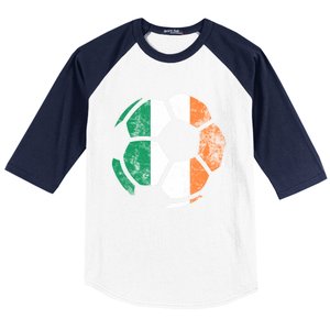 Irish Flag Soccer Football St Patrick's Day Sports Gift Baseball Sleeve Shirt