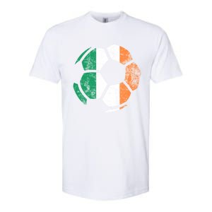 Irish Flag Soccer Football St Patrick's Day Sports Gift Softstyle CVC T-Shirt