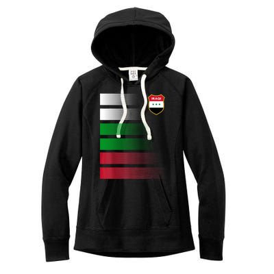 Iraqi Futbol Soccer Jersey Women's Fleece Hoodie