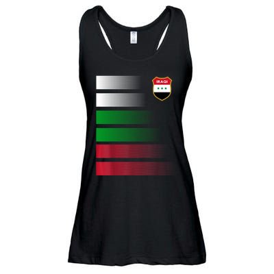 Iraqi Futbol Soccer Jersey Ladies Essential Flowy Tank