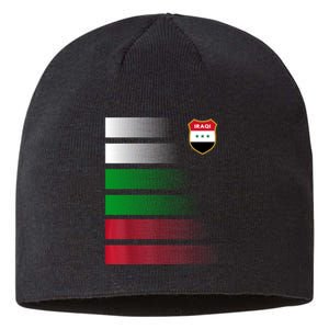 Iraqi Futbol Soccer Jersey Sustainable Beanie