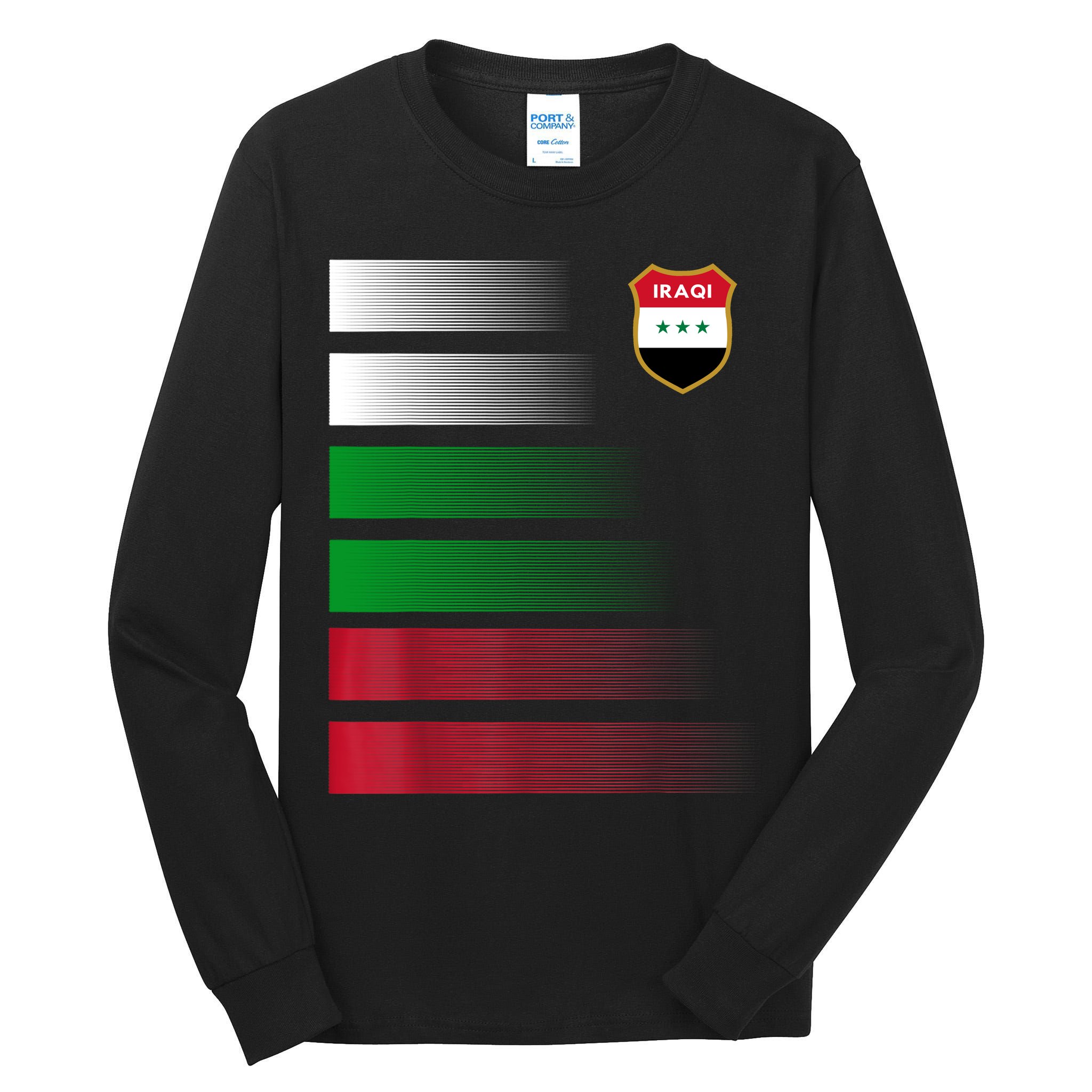Iraqi Futbol Soccer Jersey Tall Long Sleeve T-Shirt
