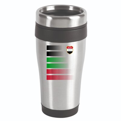 Iraqi Futbol Soccer Jersey 16oz Travel Tumbler