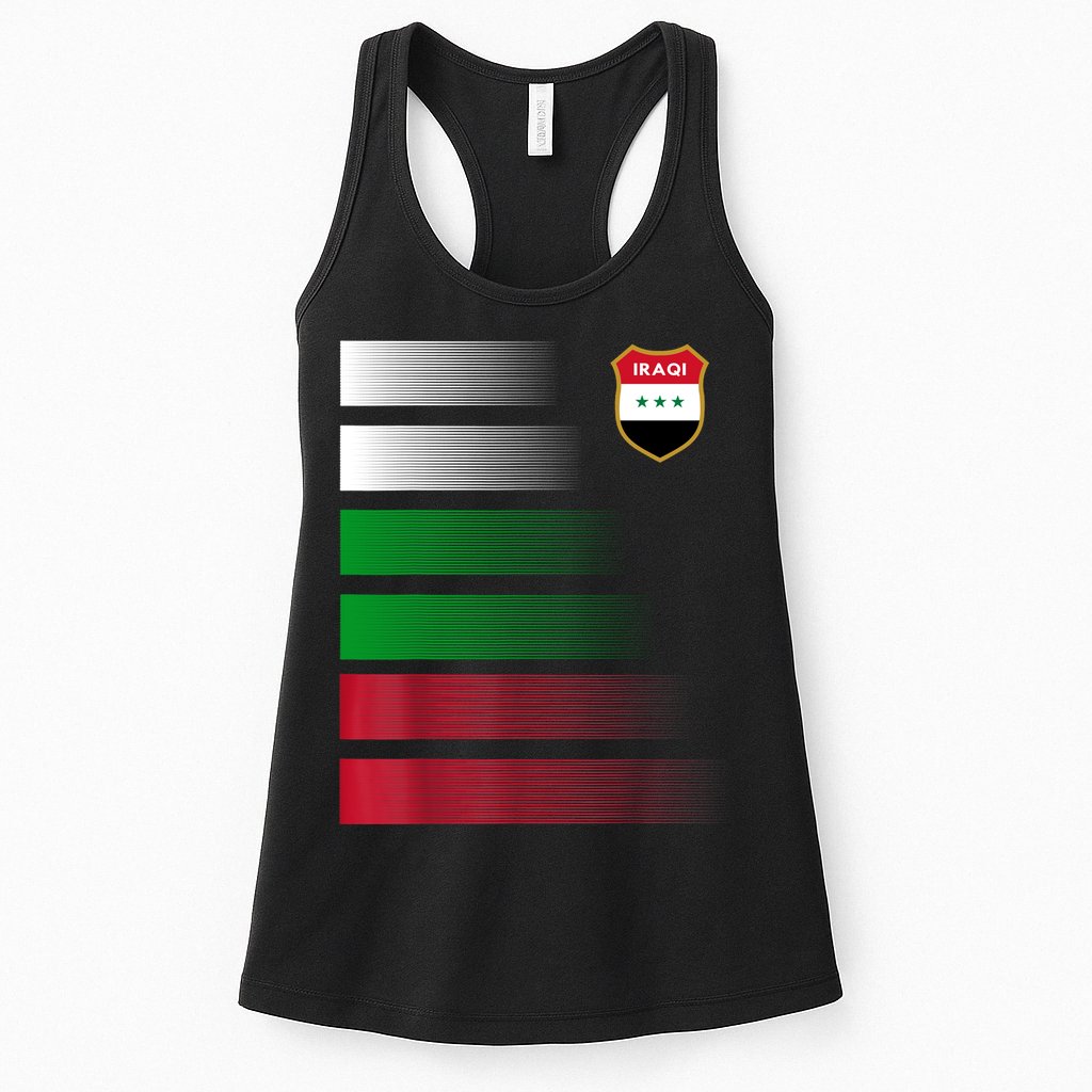 Iraqi Futbol Soccer Jersey Womens Tank Top